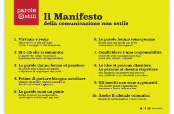 Manifesto parole Ostili