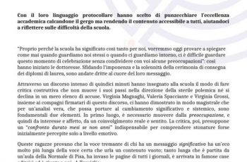 lettera delle tre giovani universitarie