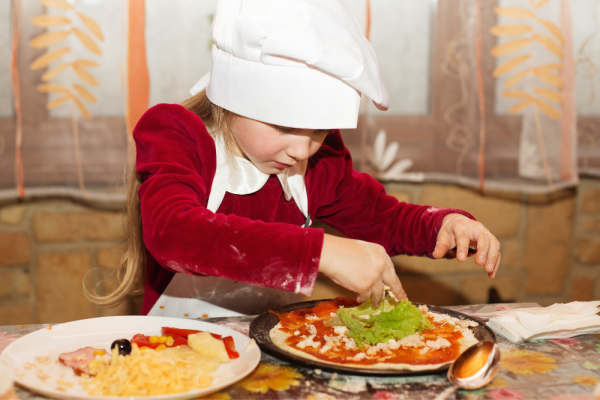 Baby chef pizza party